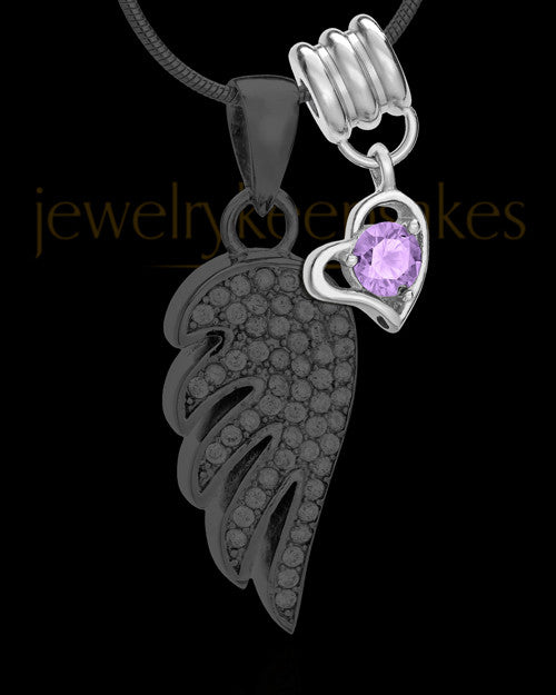 Add a June Birthstone Heart Silver