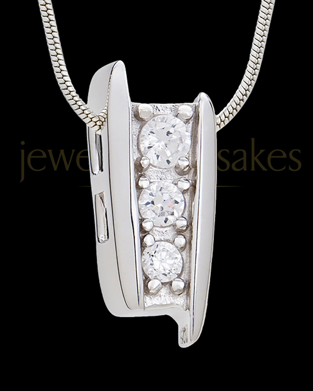 Silver Vigilance Cremation Urn Pendant