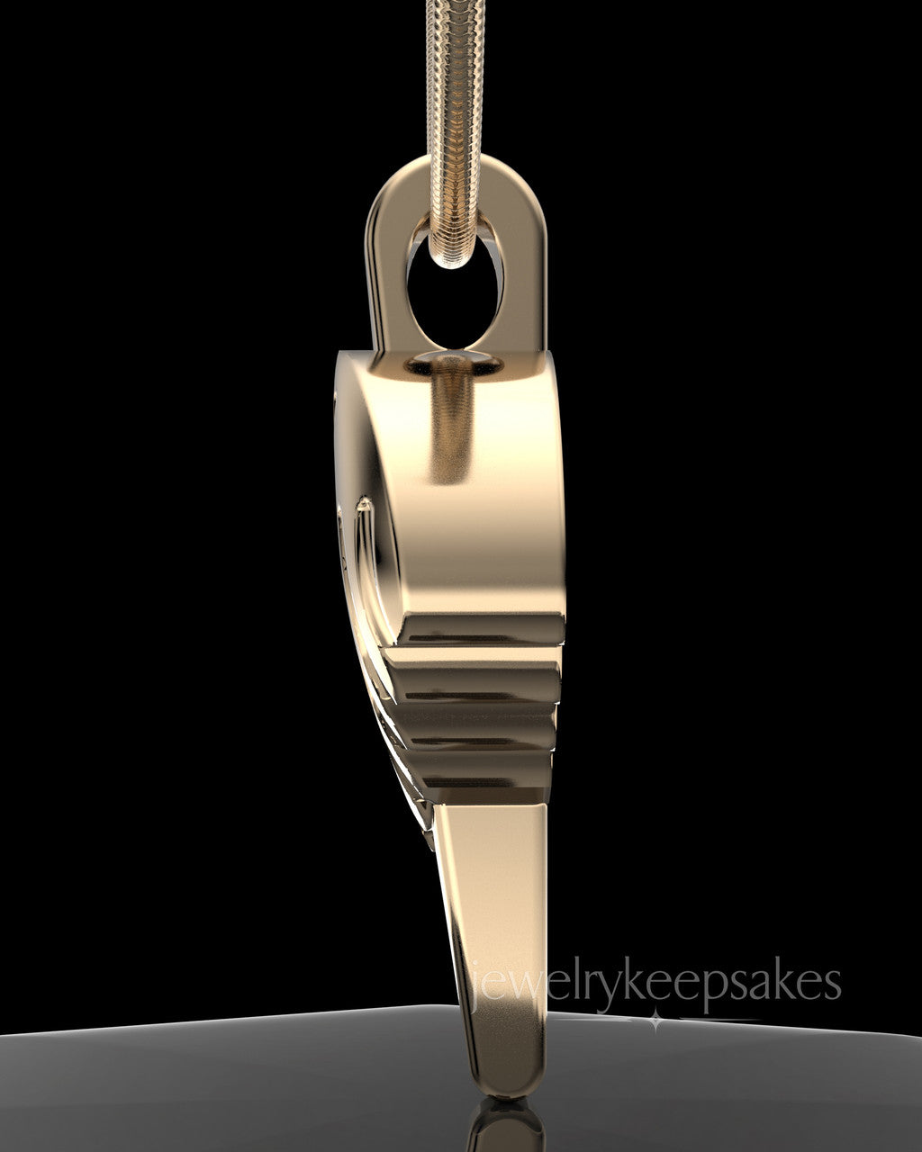 Solid 14k Gold Grace Cremation Permanently Sealed Waterproof Pendant