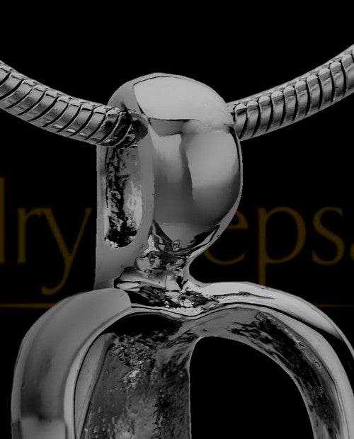 Black Plated Parental Love Cremation Urn Pendant