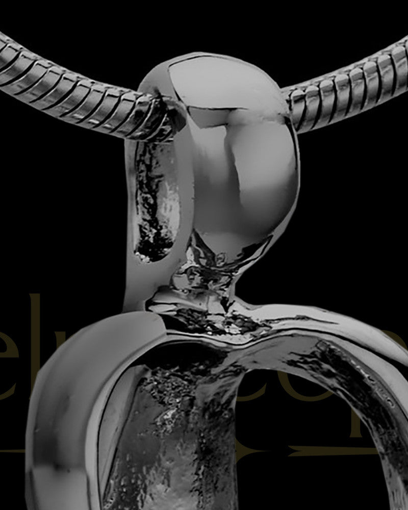 Black Plated Parental Love Permanently Sealed Waterproof Cremation Pendant
