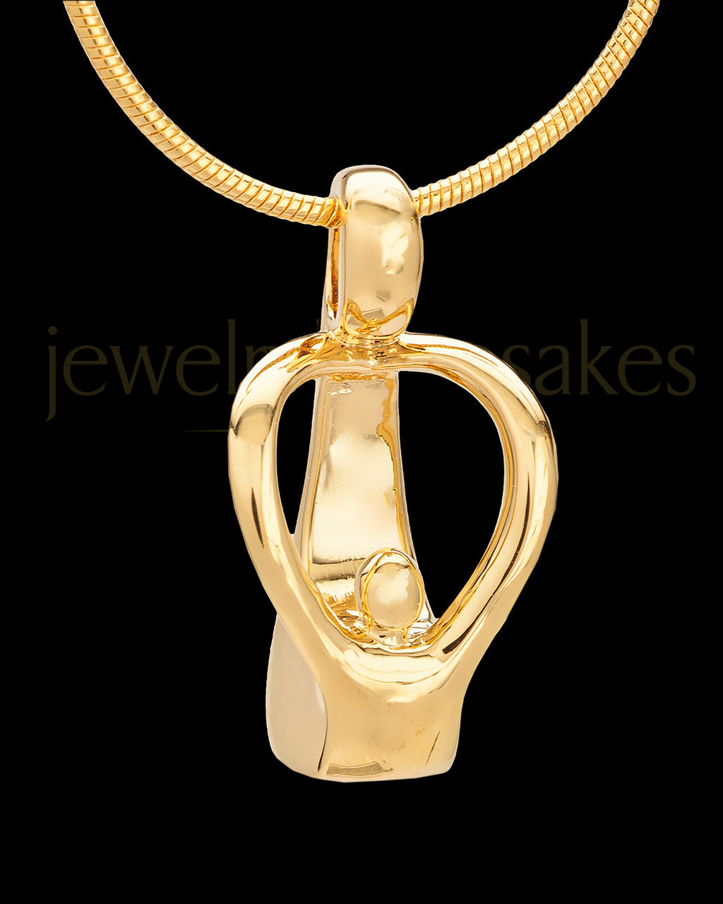 Gold Plated Parental Love Permanently Sealed Waterproof Cremation Pendant