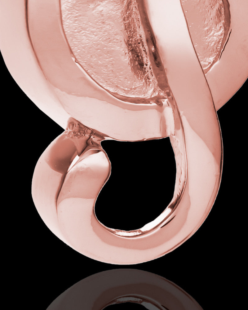 14K Rose Gold Music to My Heart Cremation Necklace