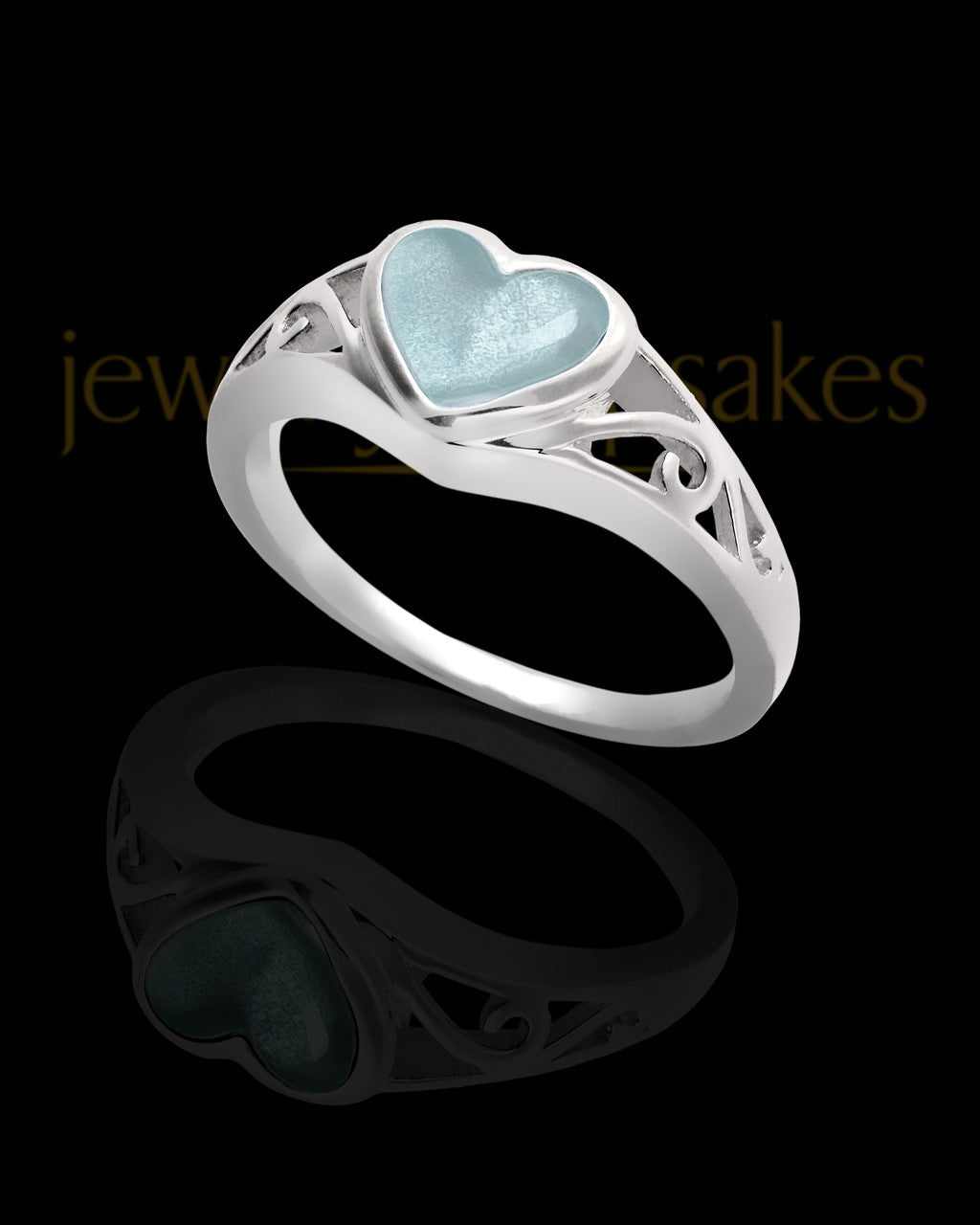 Ladies Kamiah Sterling Silver Ring For Ashes
