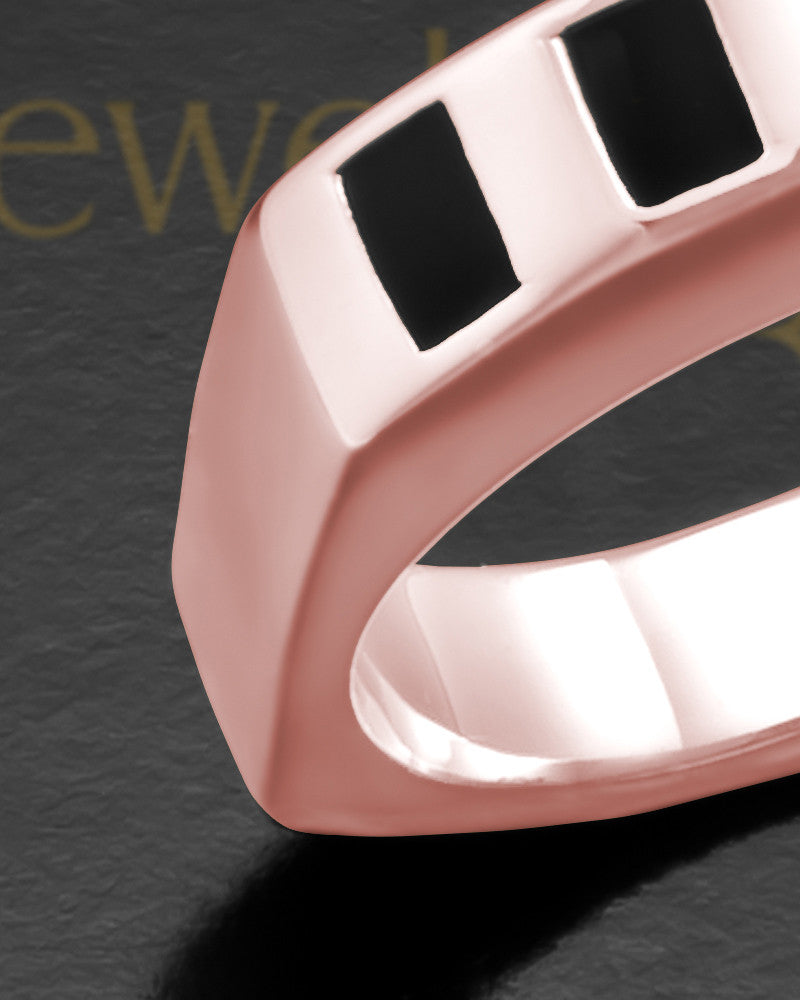 Ladies 14K Rose Gold Commemoration Ashes Ring