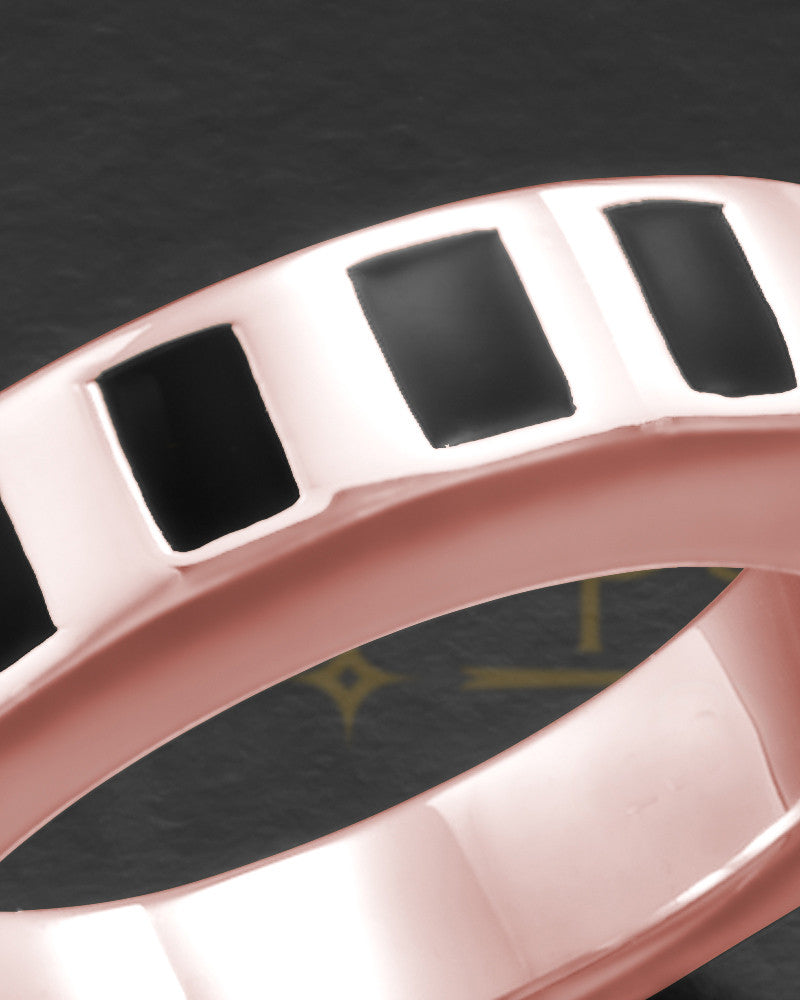 Men's 14k Rose Gold Efficient Cremation Ring