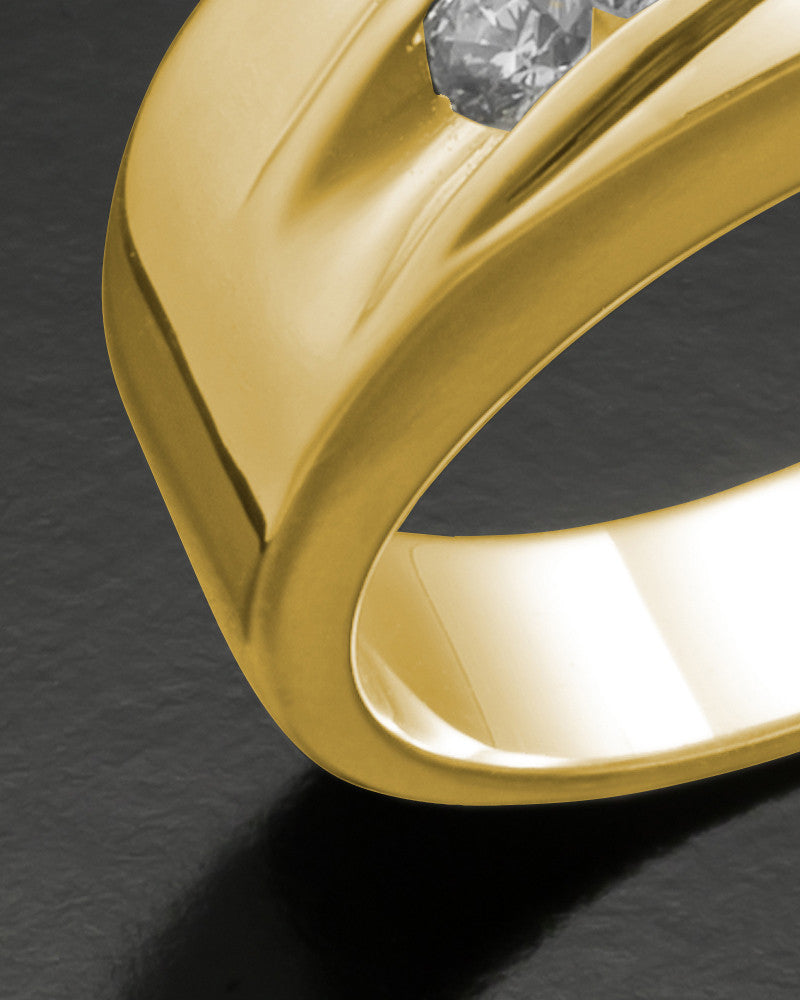 Men's 14K Gold Fondness Cremation Ring