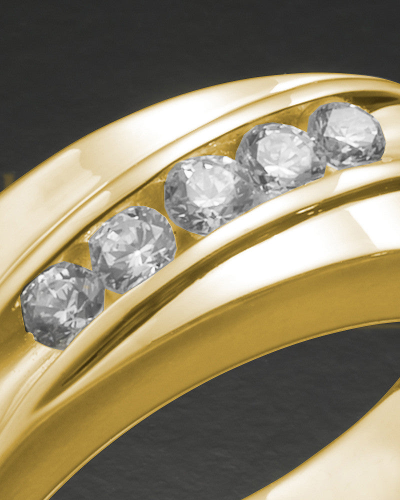 Men's 14K Gold Fondness Cremation Ring