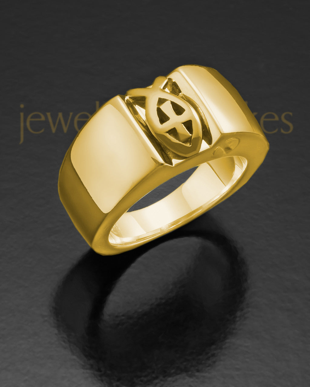 Ladies 14k Gold Devout Ring For Ashes