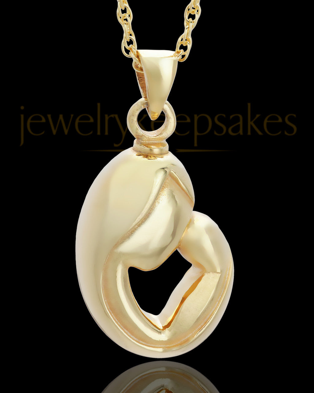 Urn Pendant 14K Gold Caress Keepsake