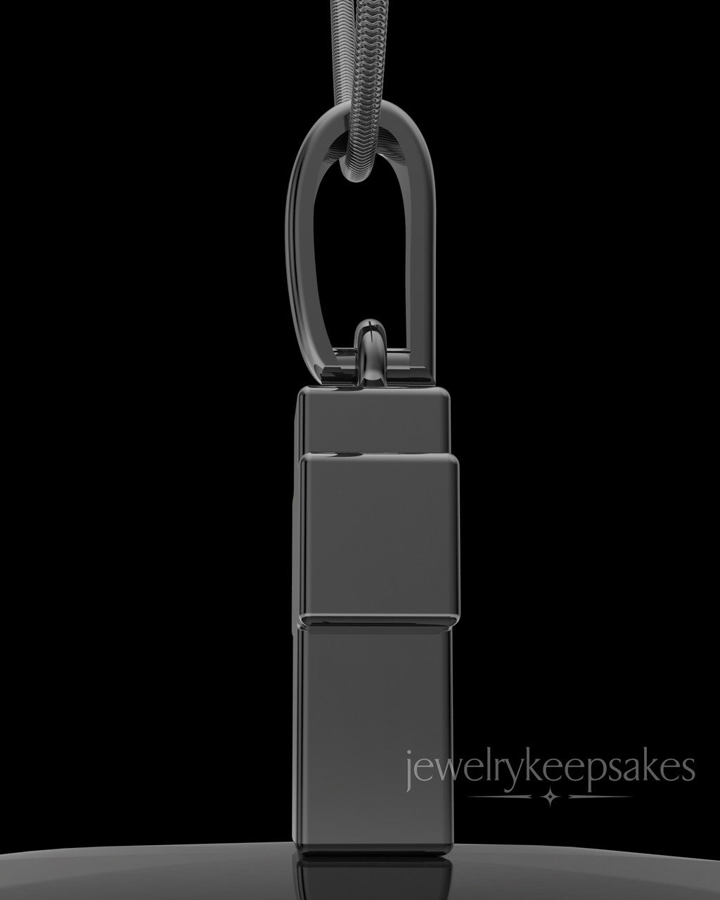 Black Plated Blessed Cross Permanently Sealed Waterproof Jewelry