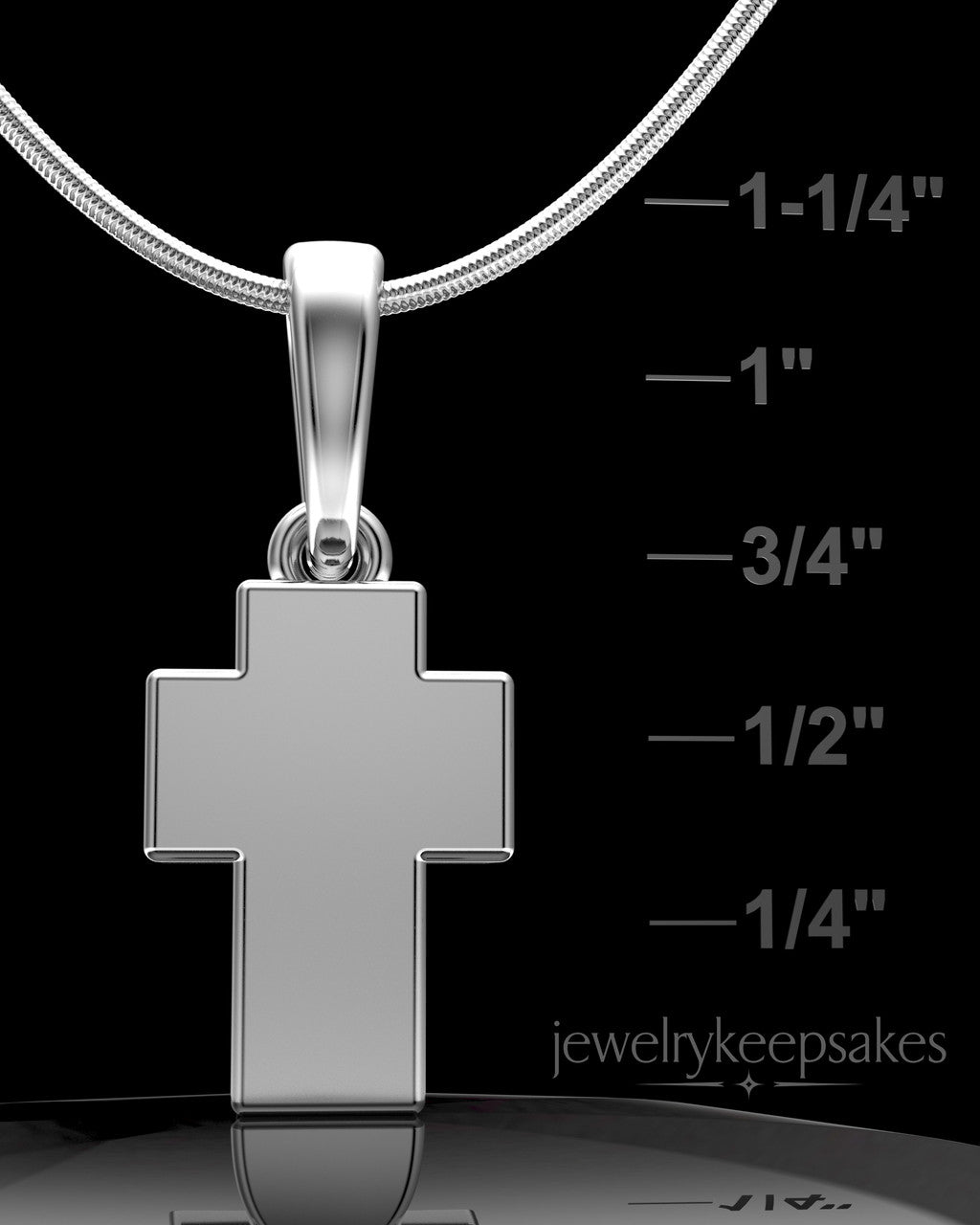 Sterling Silver Blessed Permanently Sealed Waterproof Cross