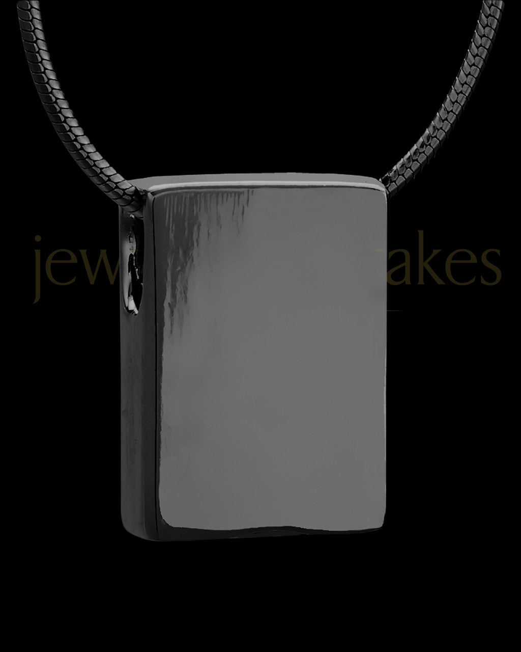 Black Plated Natural Rectangle Permanently Sealed Waterproof Rectangle