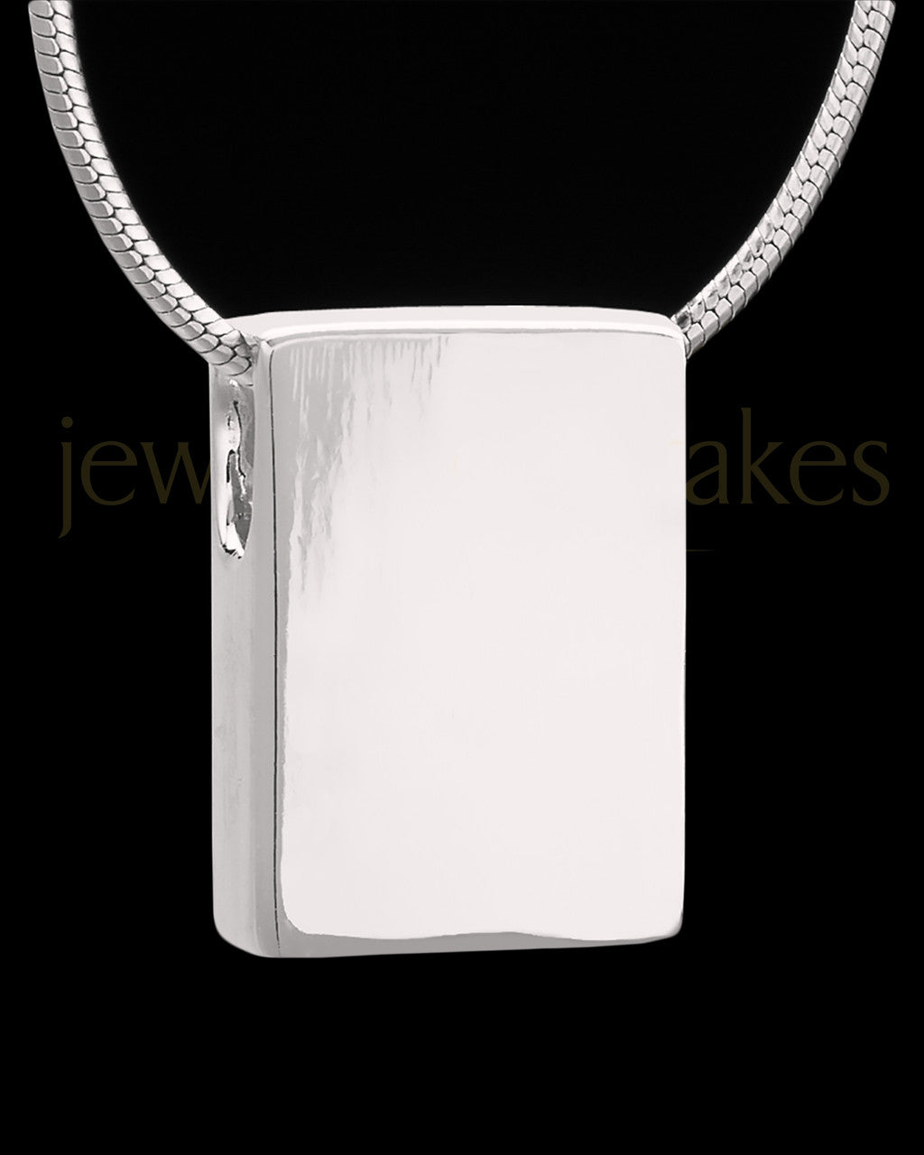 Sterling Silver Natural Rectangle Permanently Sealed Waterproof Jewelry