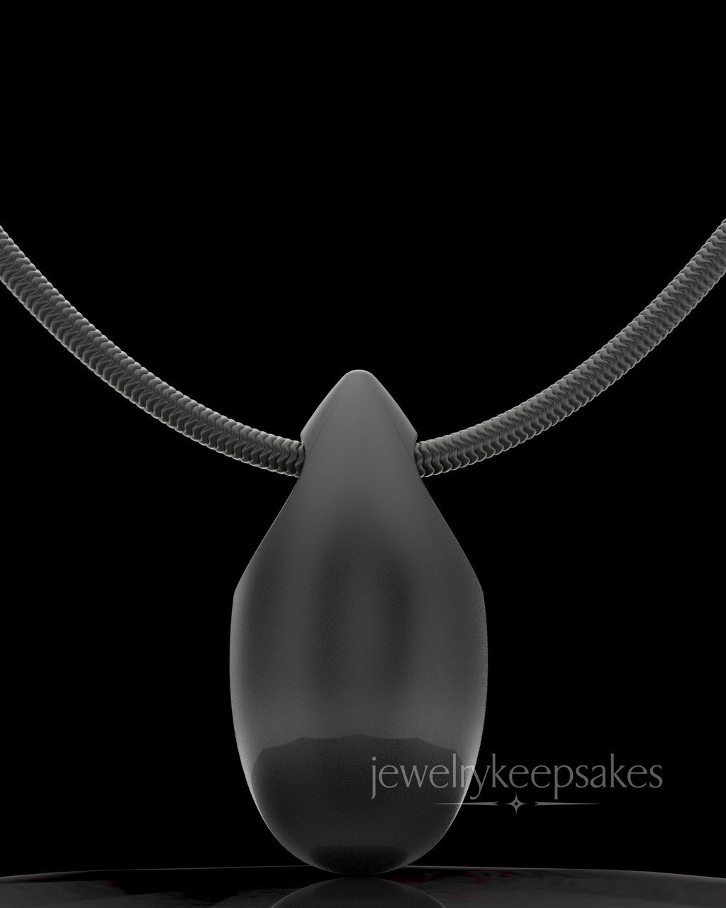 Black Plated Natural Tear Permanently Sealed Waterproof Jewelry
