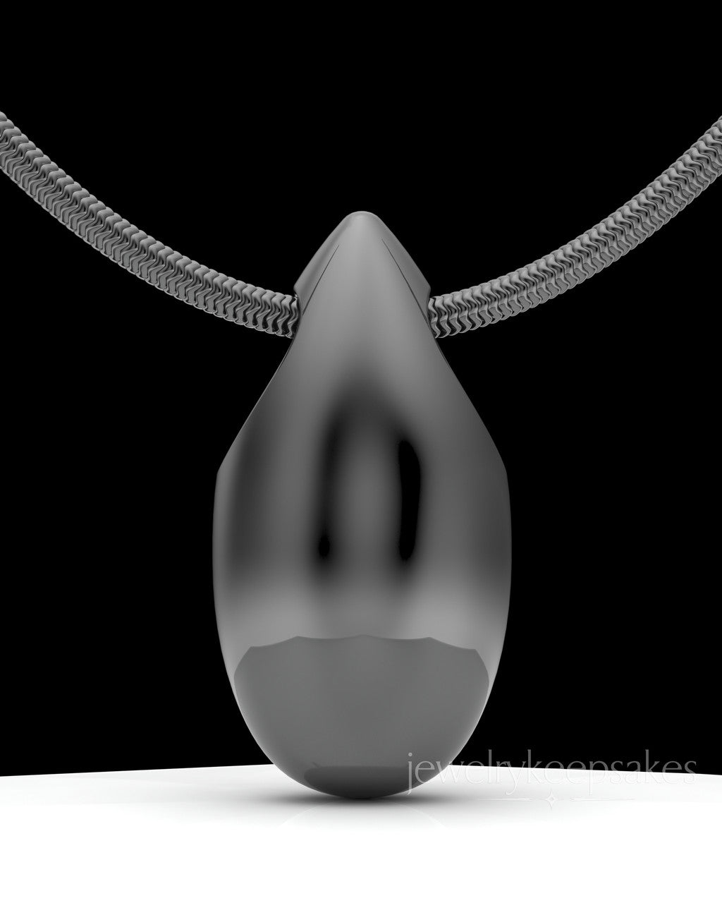 Black Plated Natural Tear Permanently Sealed Waterproof Jewelry