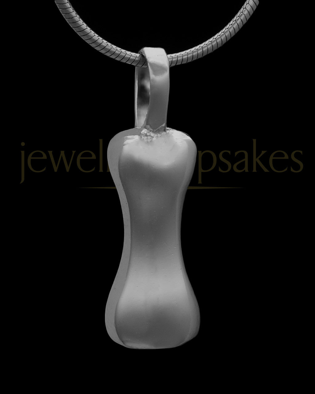 Black Plated Over Sterling Best Pal Bone Permanently Sealed Waterproof Jewelry