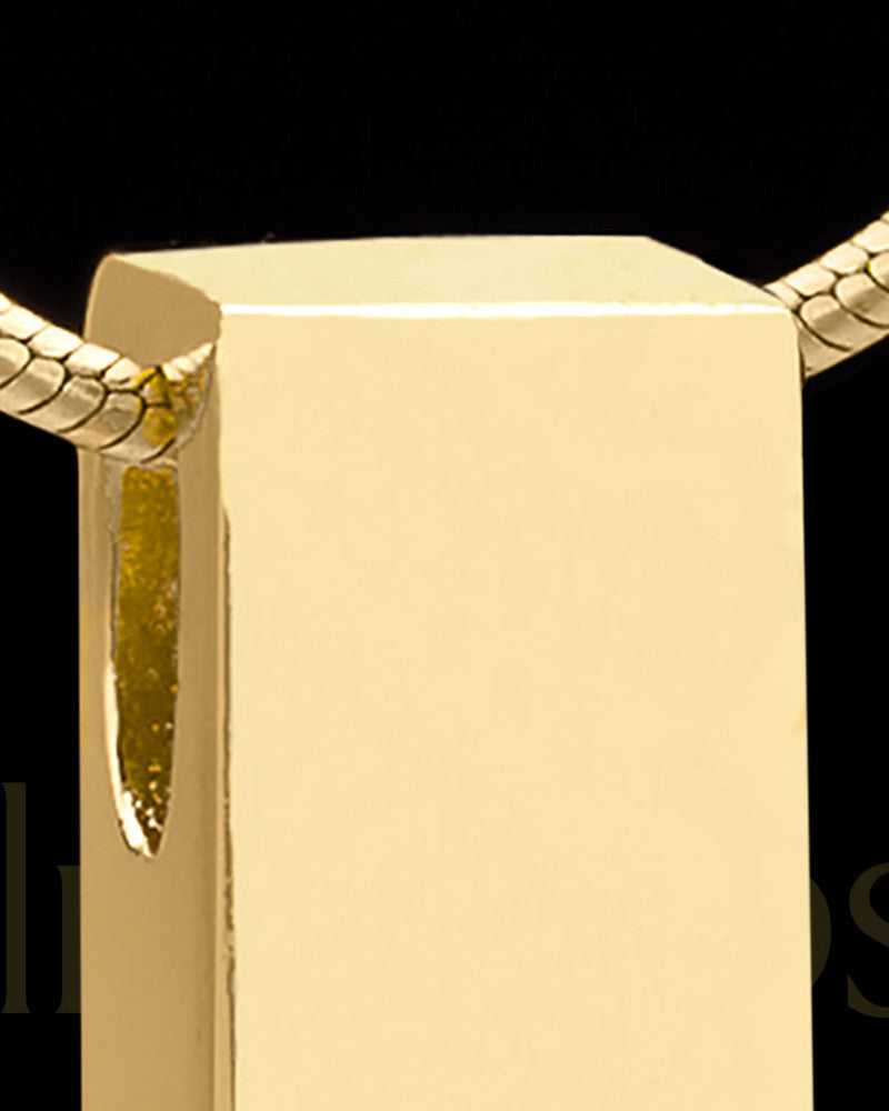 Gold Plated Classy Cylinder Permanently Sealed Waterproof Jewelry