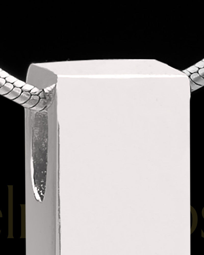 Sterling Silver Classy Cylinder Permanently Sealed Waterproof Jewelry