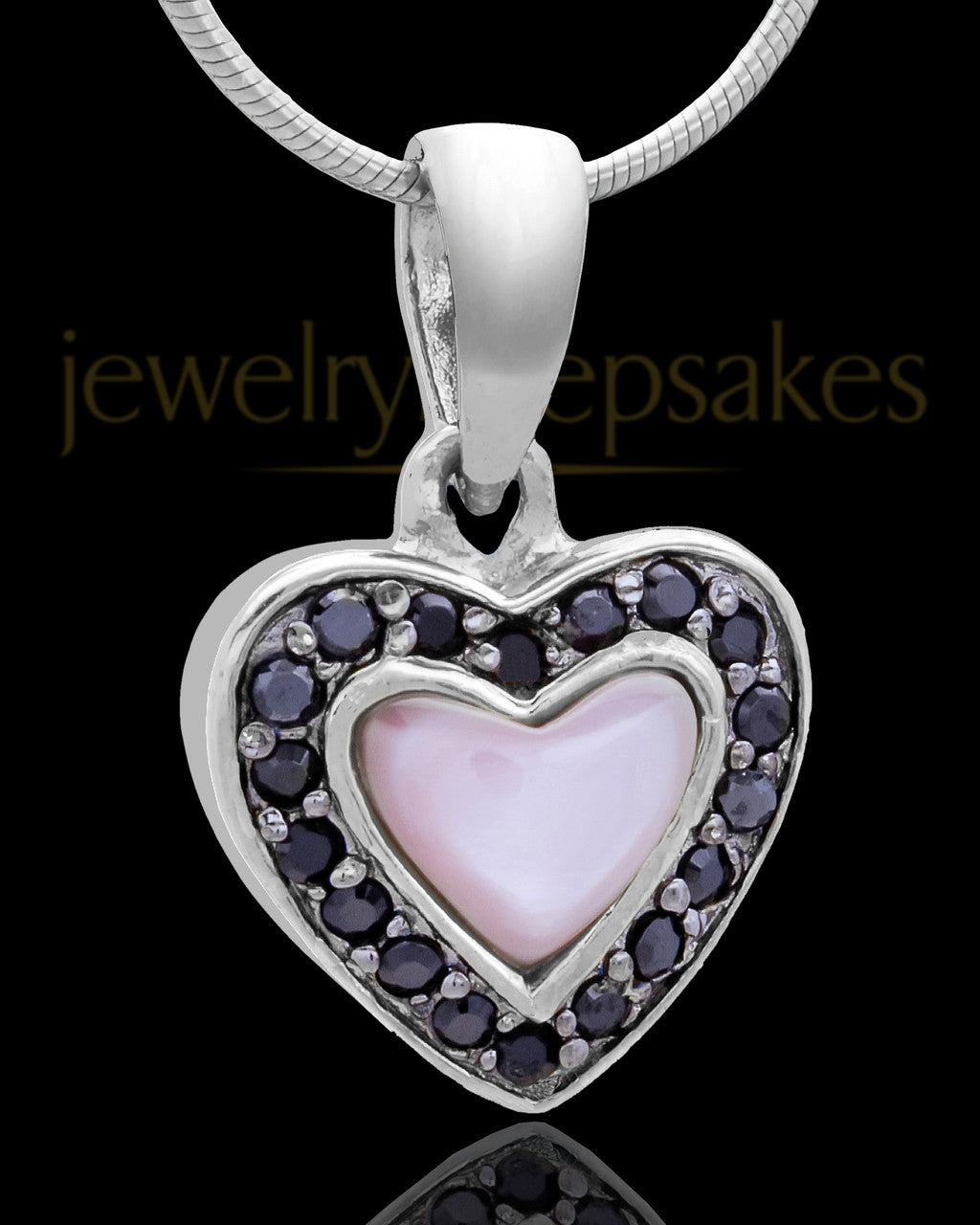 Sterling Silver Sunset Heart Keepsake Jewelry