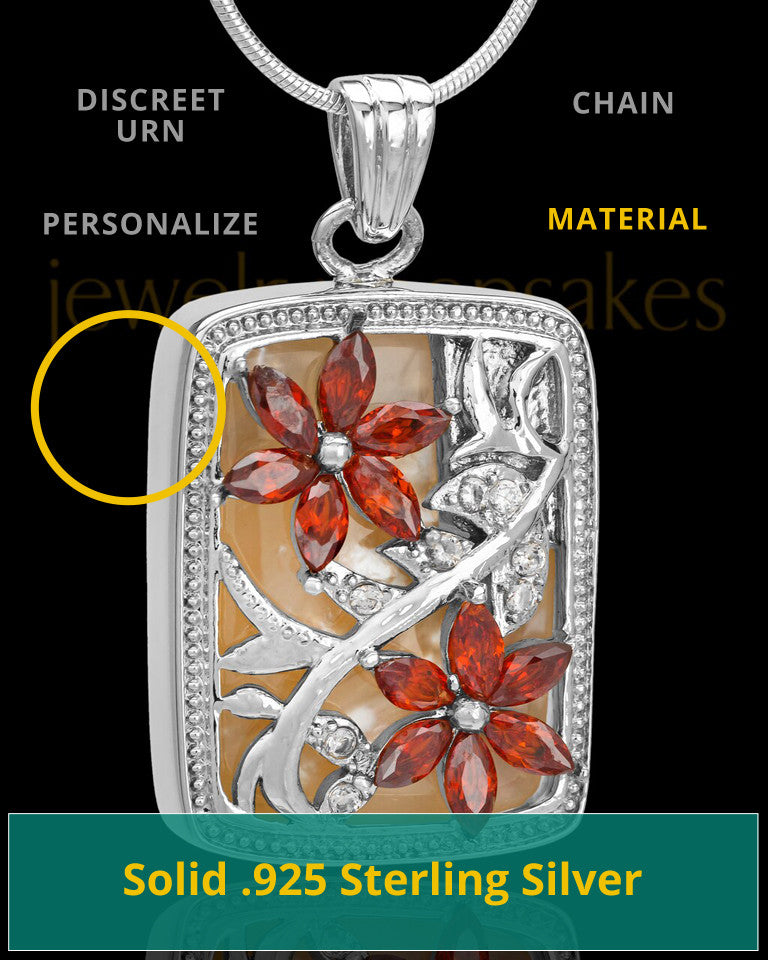 Sterling Spring Garden Memorial Charm
