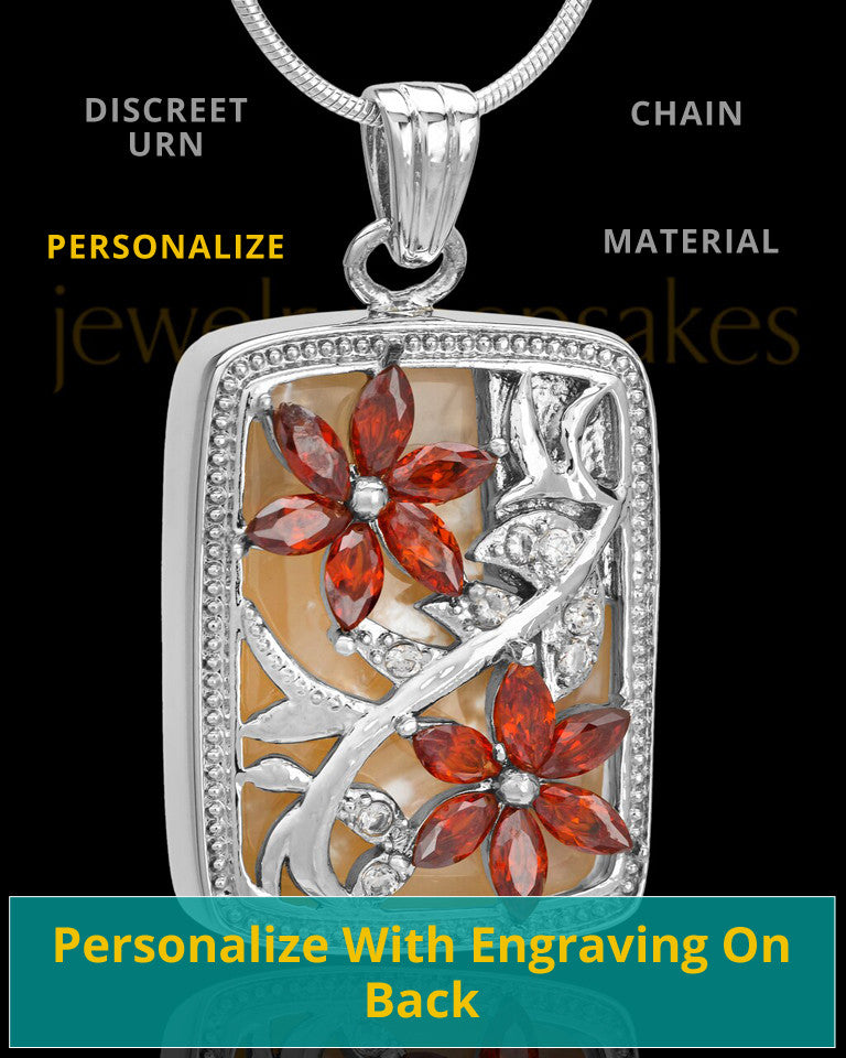 Sterling Spring Garden Memorial Charm