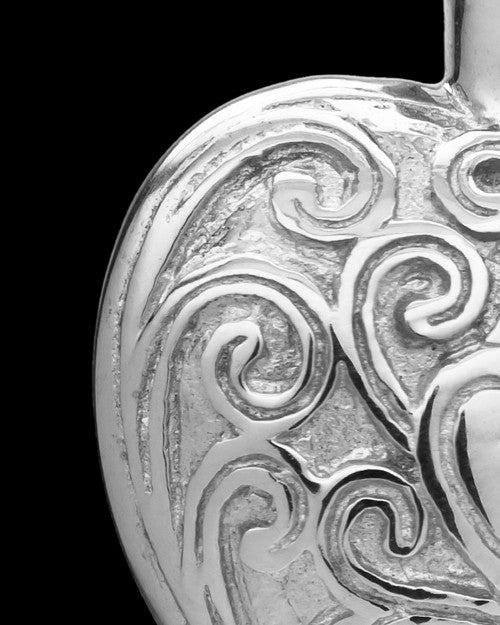 Memorial Pendant Sterling Silver Love Filigree Heart