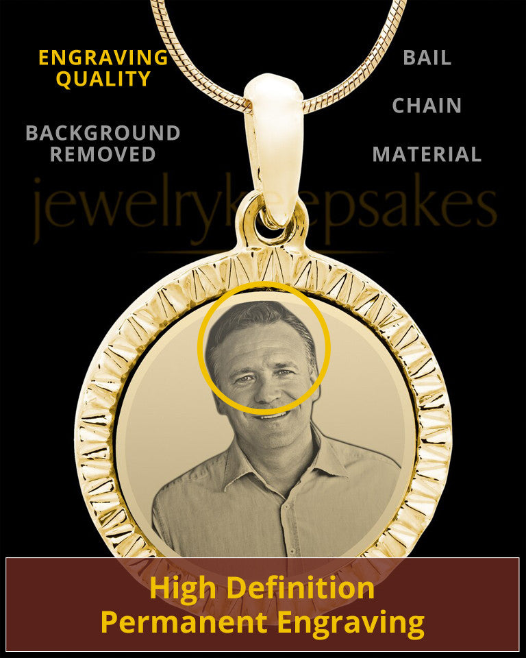 Gold Plated over Stainless Photo Etched Circle