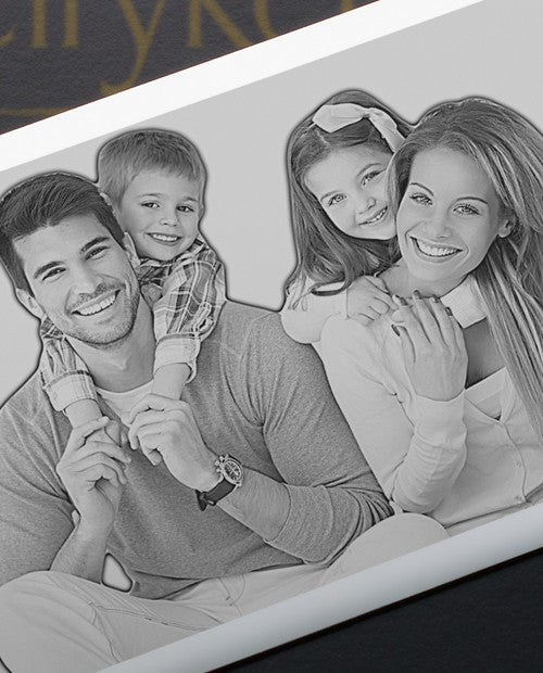 Stainless Steel Memories Photo Engraved Wallet Card