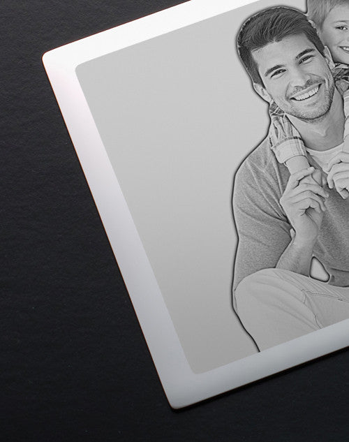 Stainless Steel Memories Photo Engraved Wallet Card