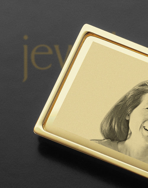 Gold on Gold Photo Engraved Money Clip