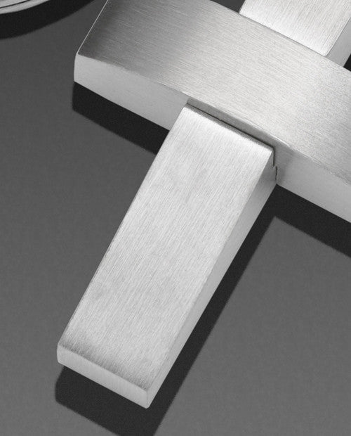 Modern Cross Cremation Keychain
