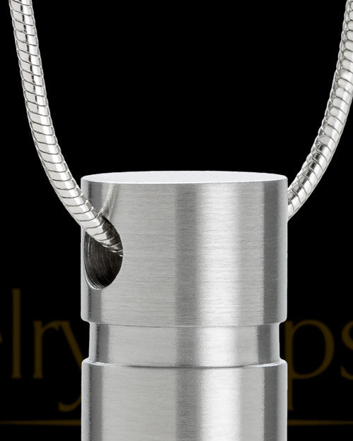 Stainless Stacked Cylinder Cremation Jewelry