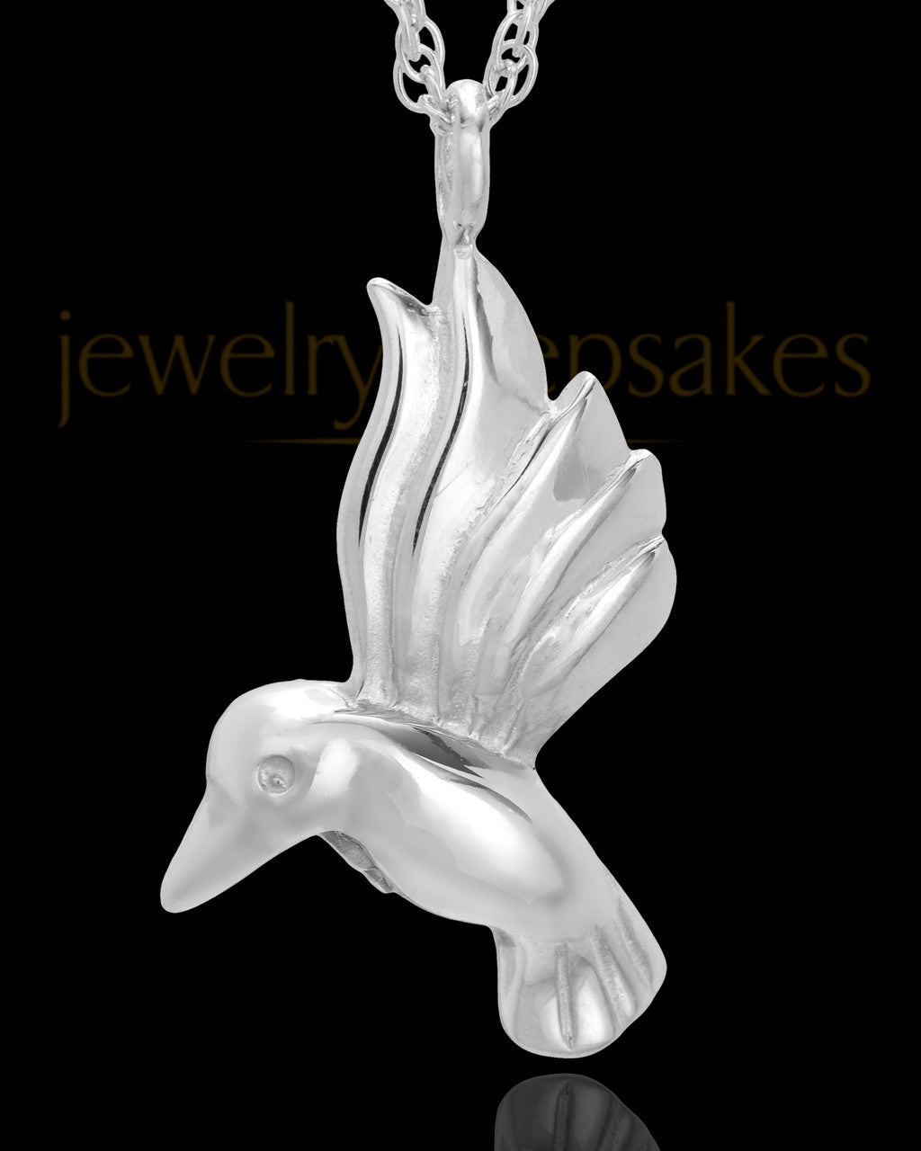 Sterling Silver Flight of Love Urn Keepsake