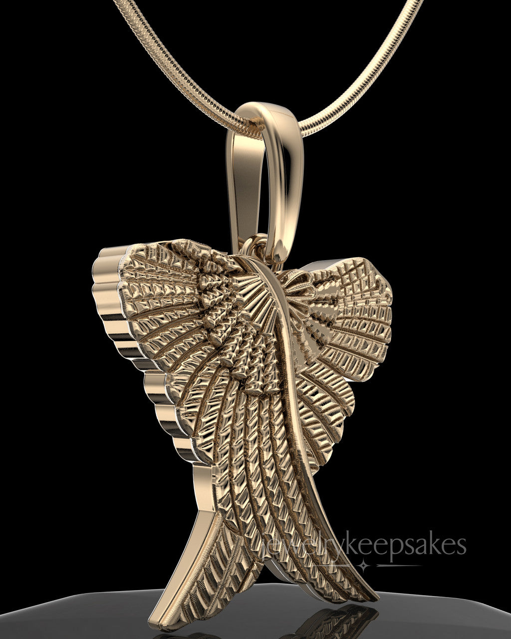 Solid 14K Gold Virtuous Permanently Sealed Waterproof Jewelry Urn