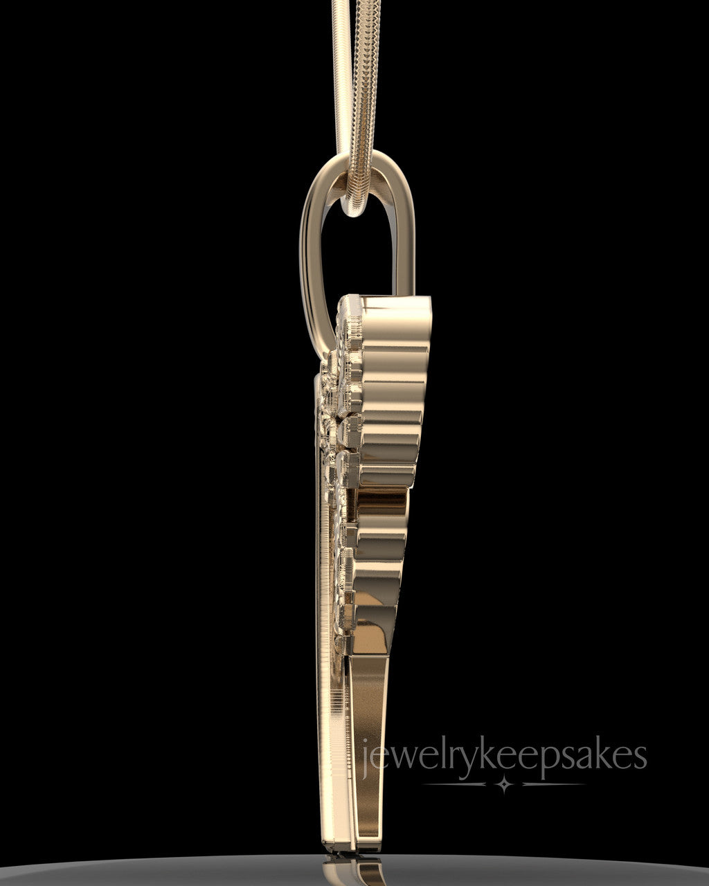 Solid 14K Gold Virtuous Permanently Sealed Waterproof Jewelry Urn