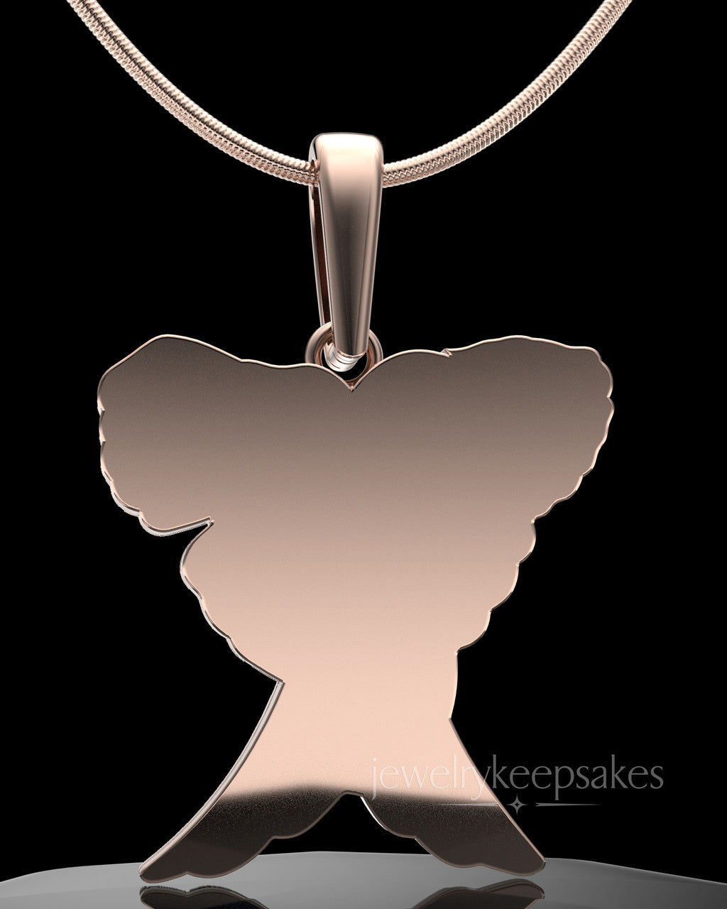 Rose Gold Plated Sterling Virtuous Permanently Sealed Waterproof Jewelry Urn