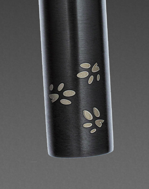 Black Follow Me Memorial Keychain