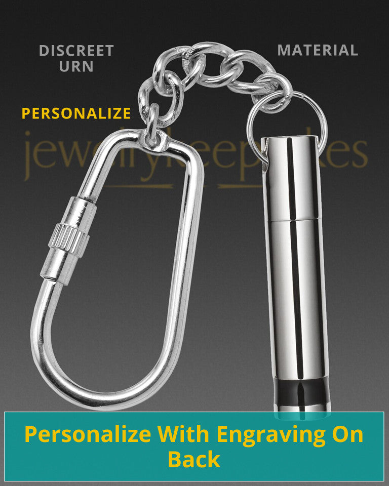 Stainless Courageous Cremation Key Chain