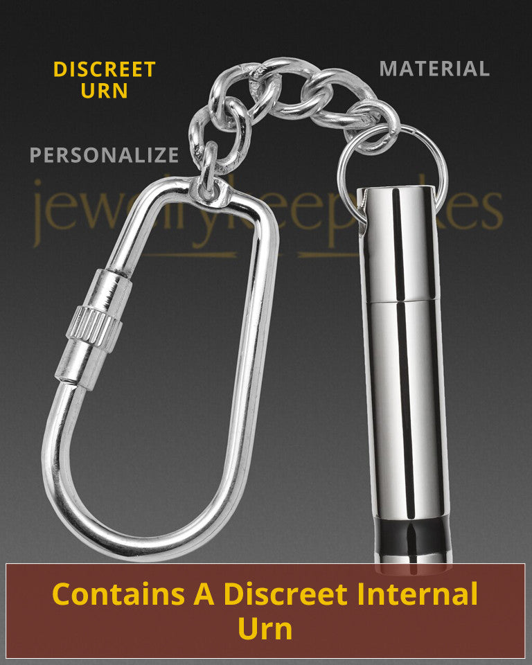 Stainless Courageous Cremation Key Chain