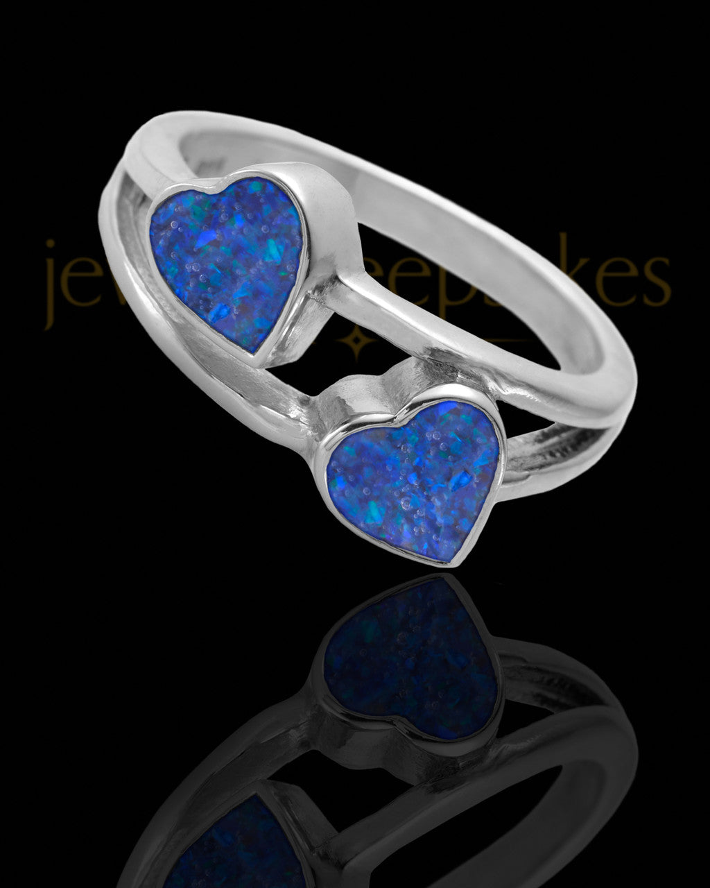 Ladies Finchley Ocean Tide Opal Silver Ash Ring