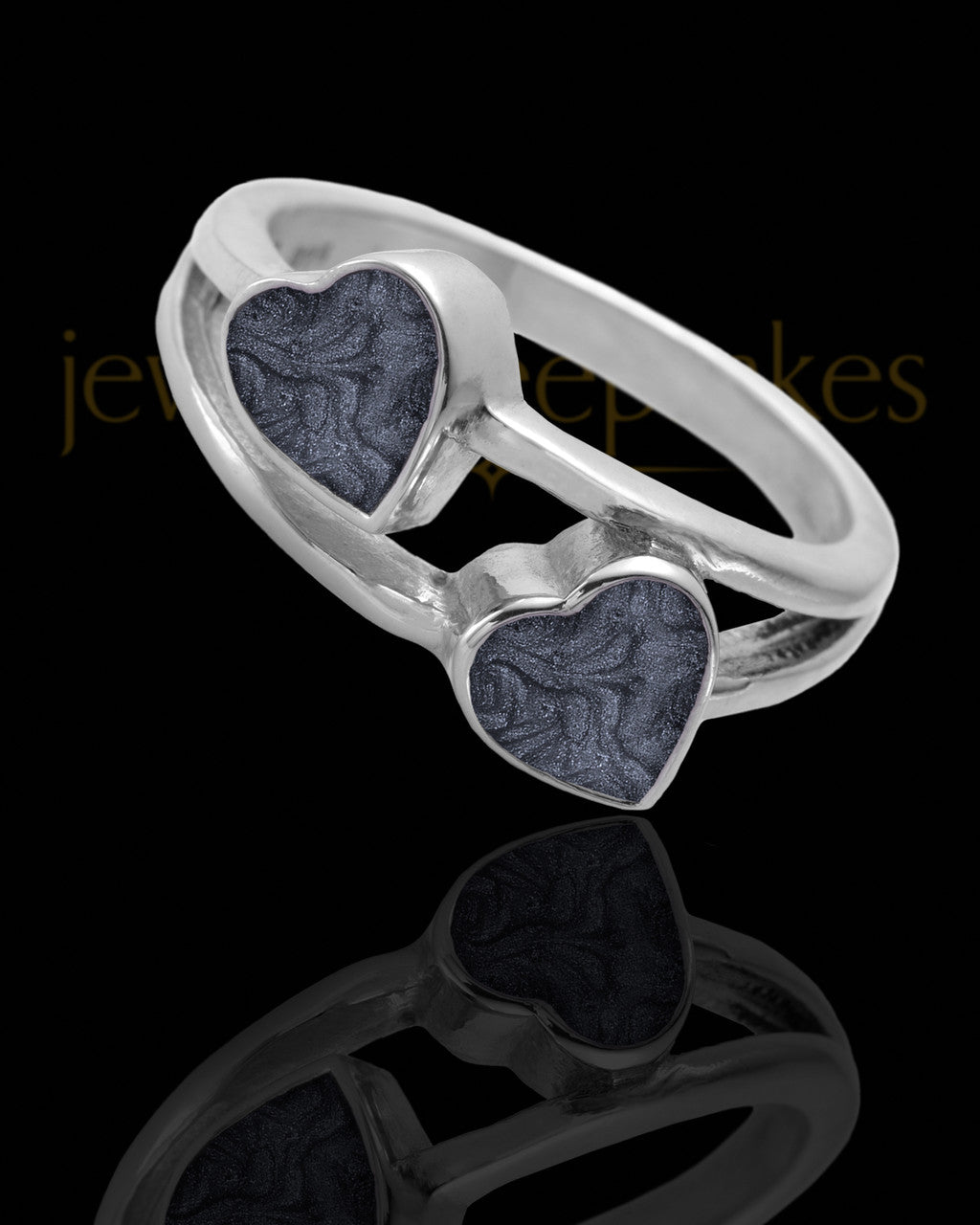 Ladies Finchley with Graphite Silver Ash Ring