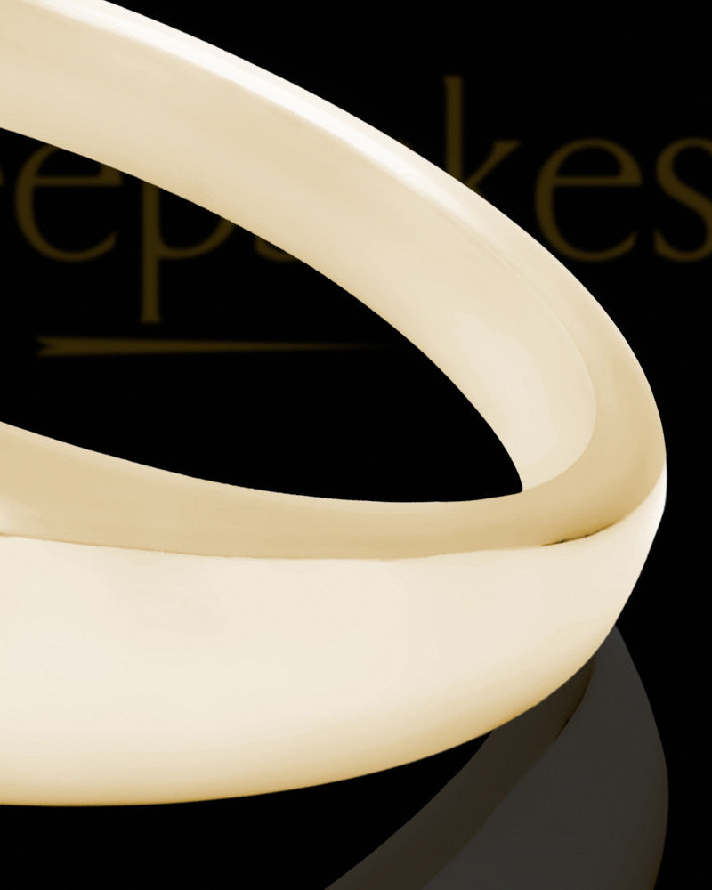 Solid 14K Gold Men's Tacoma Garnet Pearl Opal Ash Ring