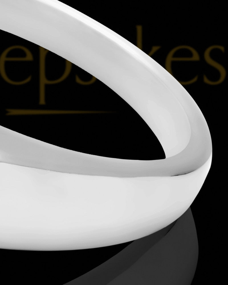 Men's Tacoma Black Blaze Opal Silver Ash Ring