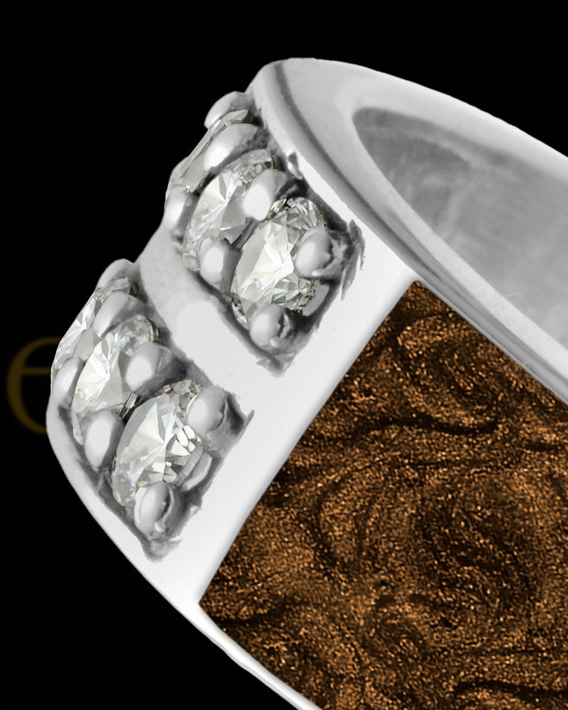 Men's Lennox with Coffee Silver Ash Ring