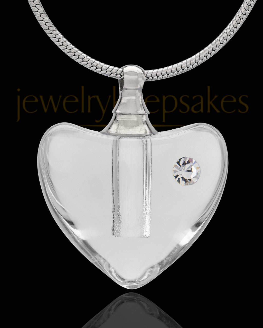 Urn Necklace Clear So Loved Glass Locket