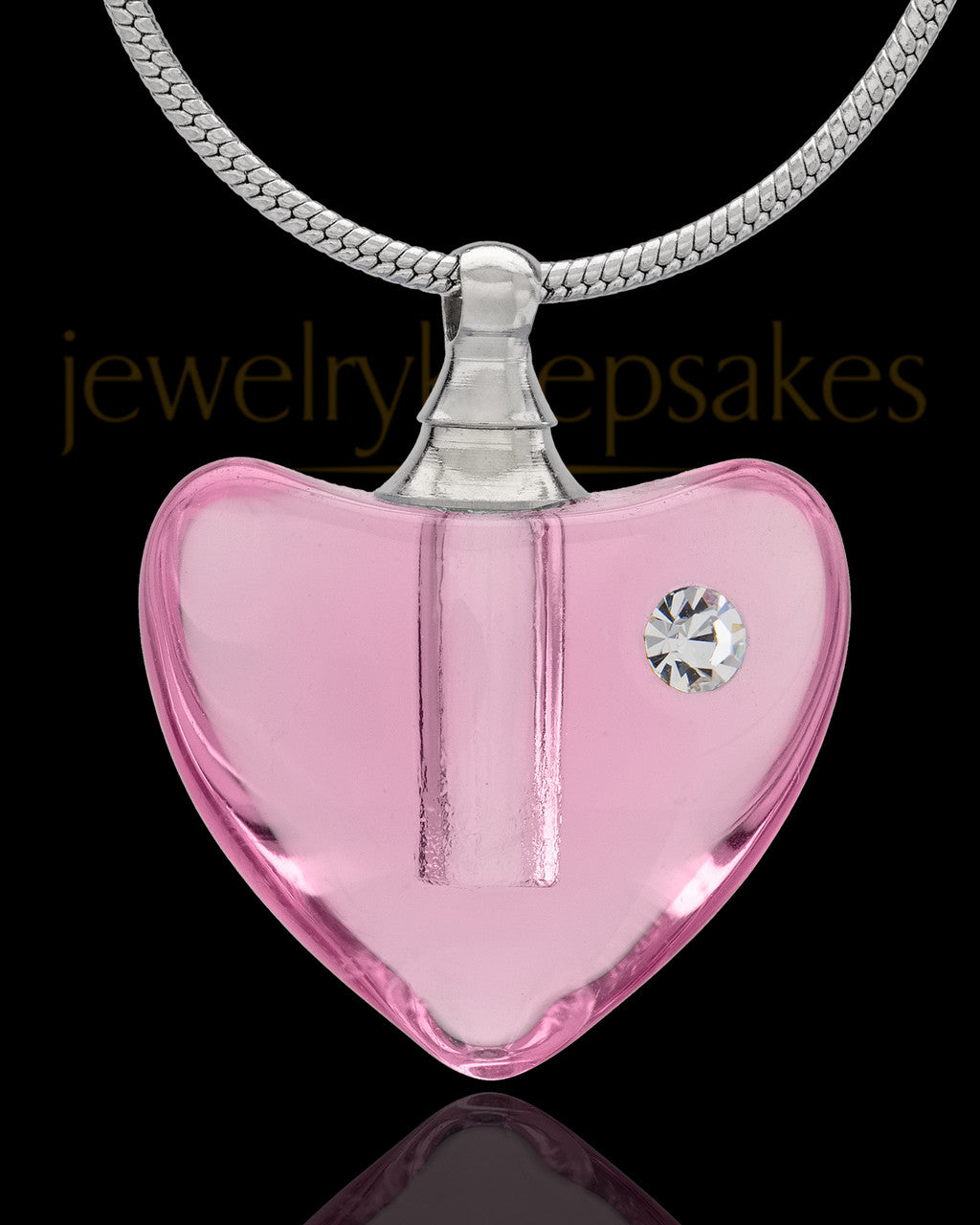 Urn Necklace Pink So Loved Glass Locket