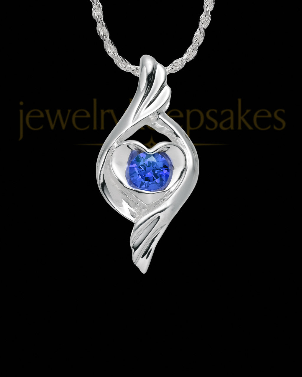 Gianna Sterling Silver Heart Charm For Ashes