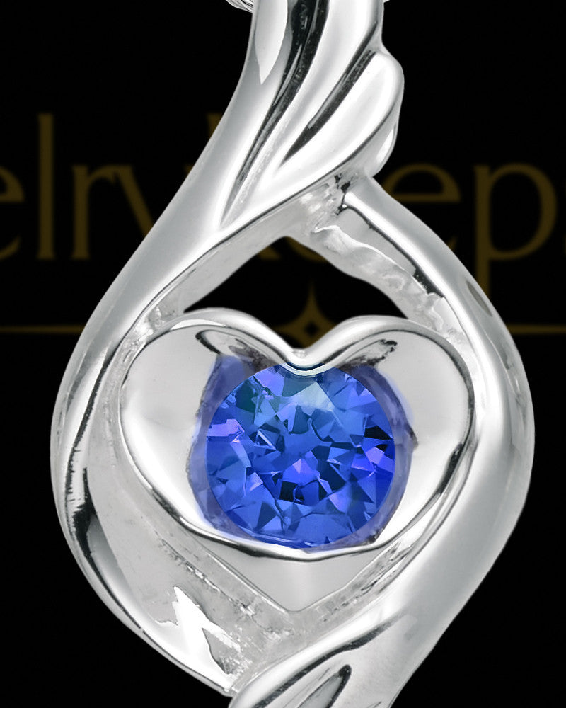 Gianna Sterling Silver Heart Charm For Ashes