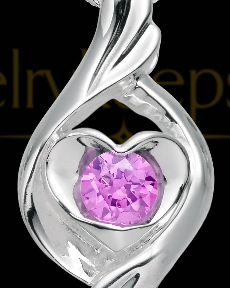 Camilla Sterling Silver Heart Charm For Ashes